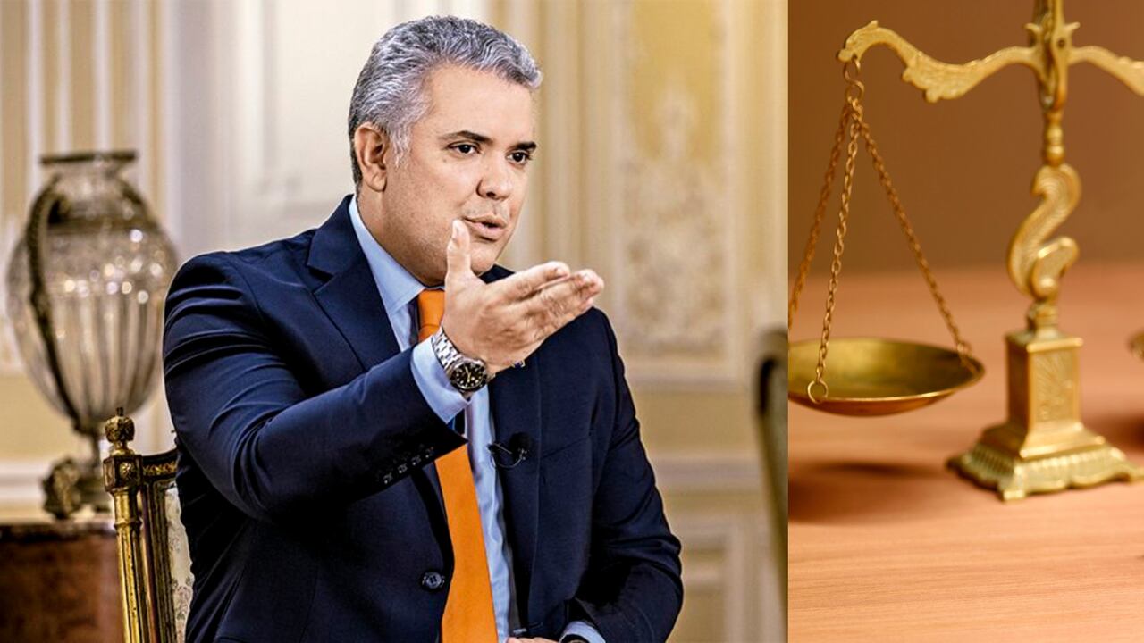 Iván Duque presidente de Colombia agudizó su discurso por polémicas decisiones judiciales.