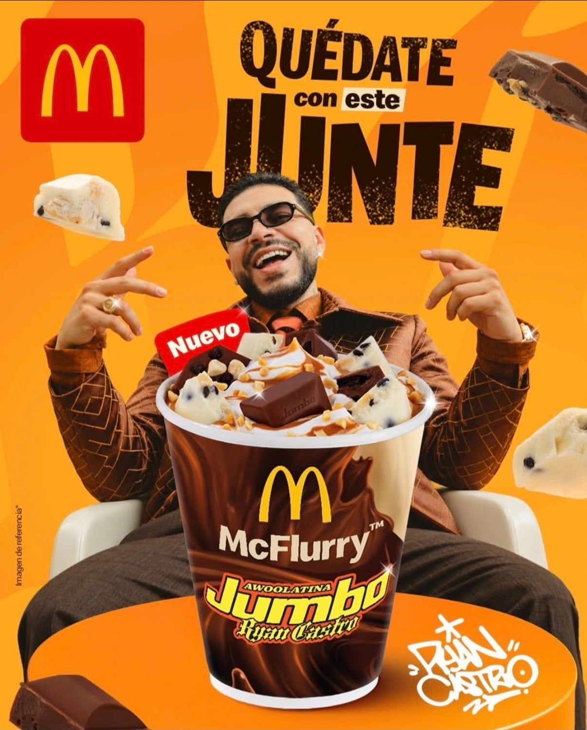 Jumbo, marca del Grupo Nutresa, anuncia una colaboración con McDonald’s y Ryan Castro.
