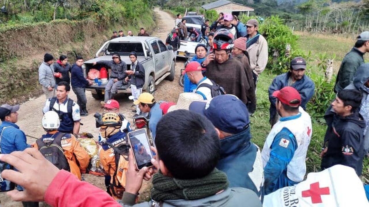 Un grupo de más de 40 personas fue rescatado en zona de páramo en el departamento del Cauca.