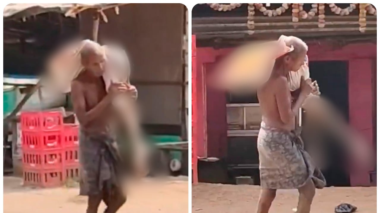 El hombre trasladó los restos hasta la entidad bancaria.