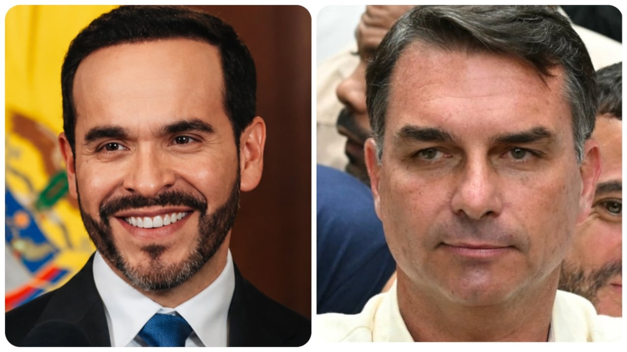Abelardo De La Espriella y Flávio Bolsonaro.