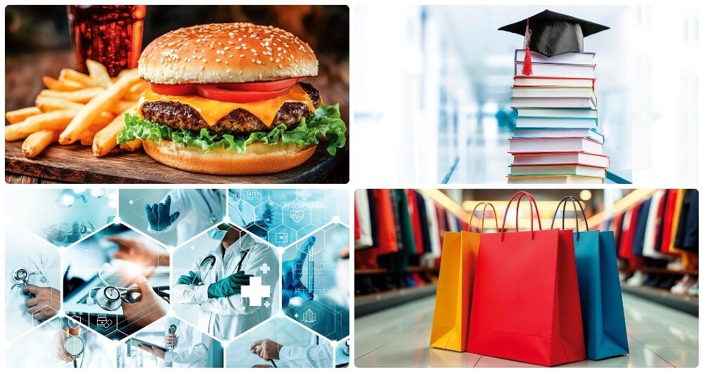 Top of mind en comida rápida, universidades, salud y centros comerciales.