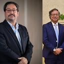 Francisco Santos y los presidentes Gustavo Petro y Joe Biden