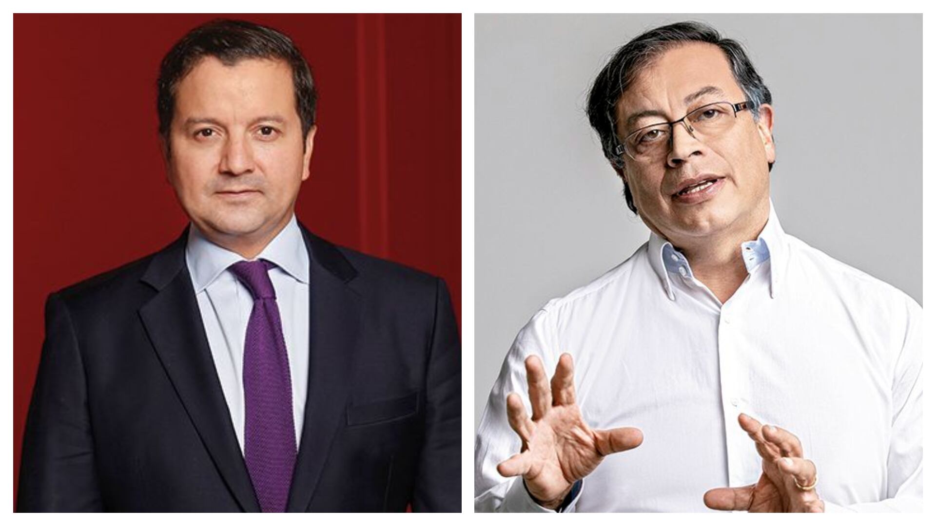 David Luna y Gustavo Petro.