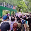 La comunidad estudiantil realizó una movilización como son de rechazo a este aberrante caso.