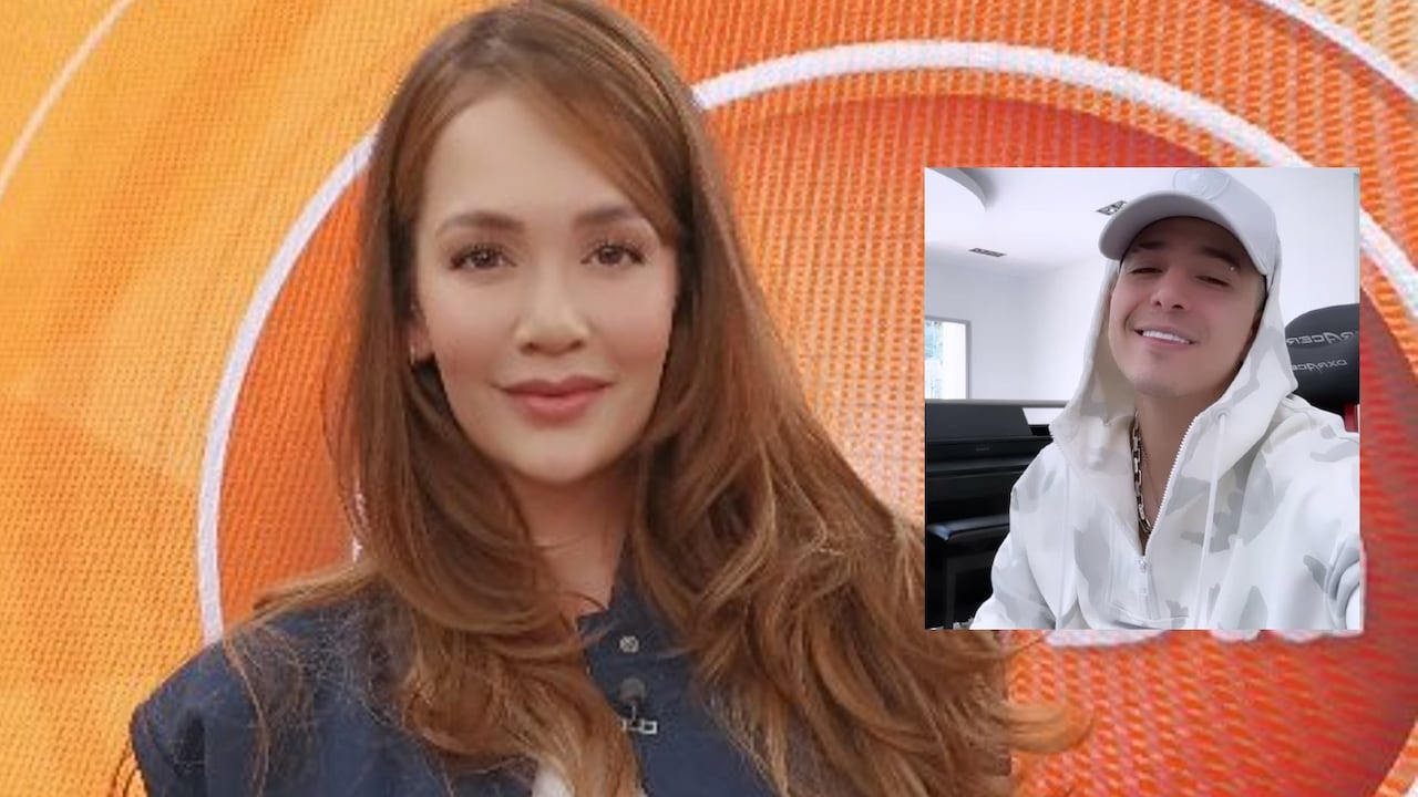 A la actriz le 'colmaron la paciencia' por preguntas sobre su pasada relación con el cantante de música urbana.