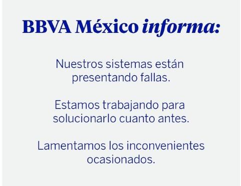Falla tecnológica en BBVA también fue reportada en México