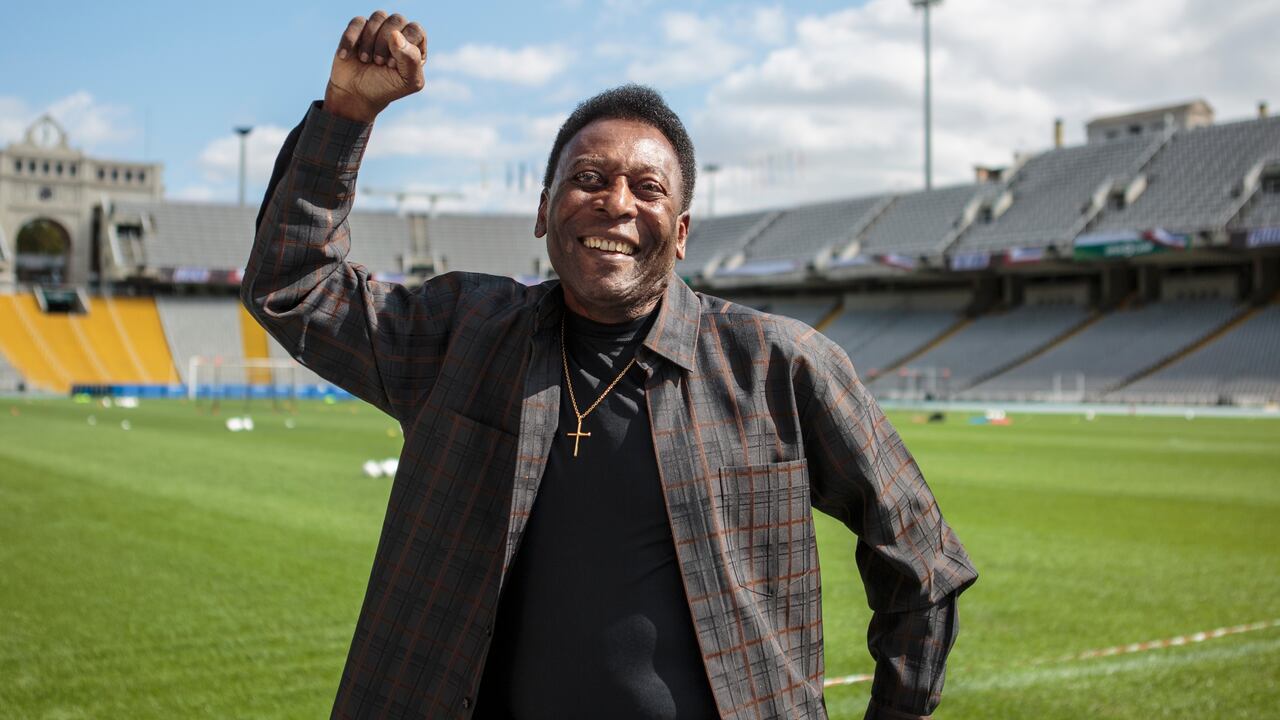Pelé, uno de los mejores jugadores de todos los tiempos.