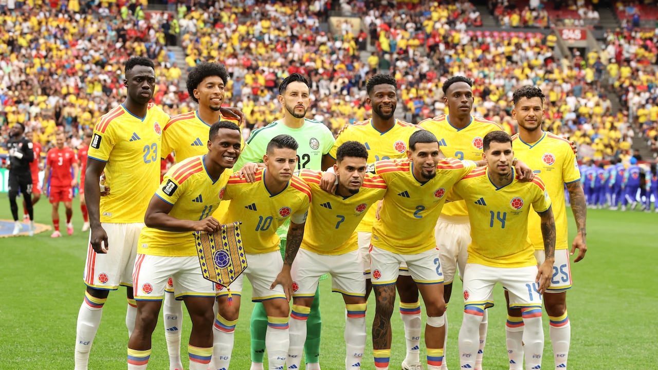 Nómina que usó la Selección Colombia el día de la eliminación del Mundial 2026.