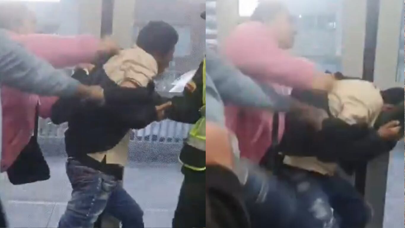 Los hechos ocurrieron en la estación de TransMilenio Primero de Mayo, en el sur de Bogotá.