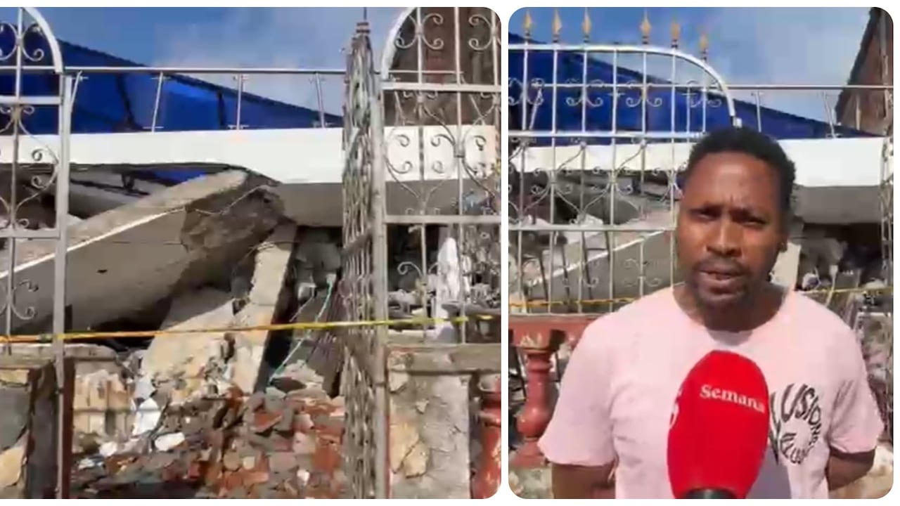 Enrique Tovar, habitante de Quibdó, Chocó, relata cómo su casa, que heredó de su papá y terminó de construir con deudas bancarias, quedó destruida tras el terremoto.