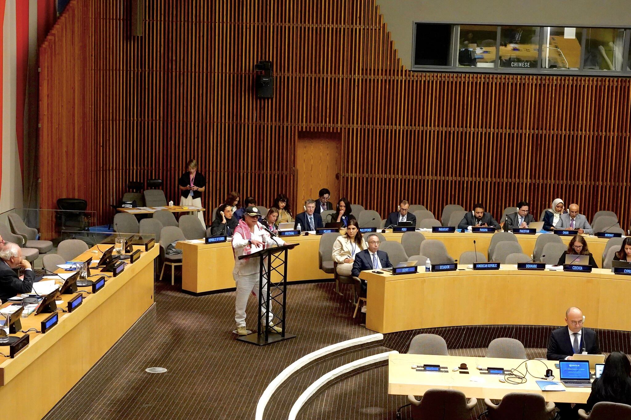 El presidente, Gustavo Petro, el 26 de septiembre de 2025 en Nueva York (Estados Unidos)