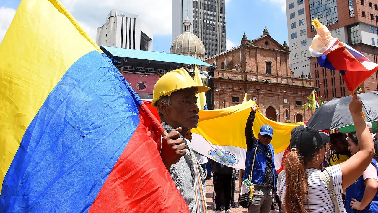 Marchas a favor de la consulta popular de Petro y sus reforma a la salud y al trabajo
