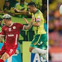 América de Cali (izq.) clasificó en Copa BetPlay, mientras Junior (der.) quedó eliminado.