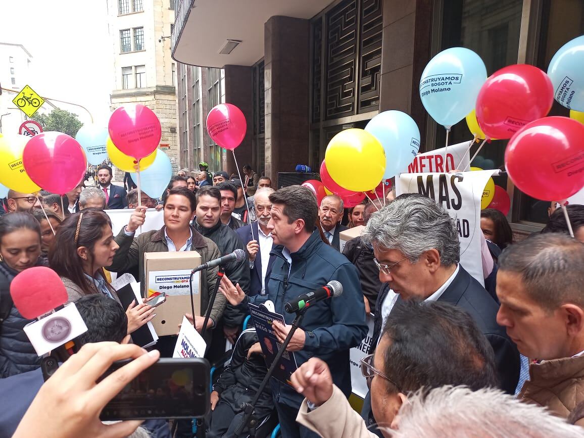 Inscripción de Diego Molano como candidato a la Alcaldía de Bogotá.