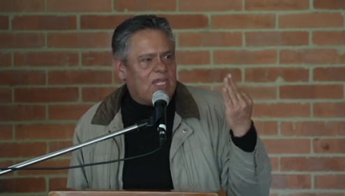 Arturo Palacios, representante de camioneros
