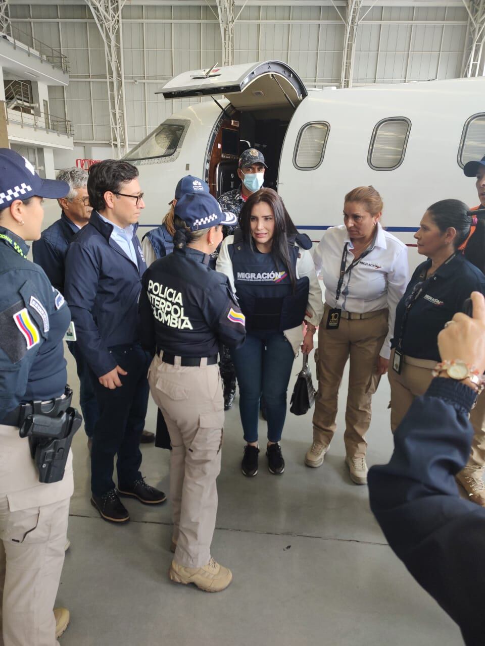 Aida Merlano, excongresista, llegó a Colombia.