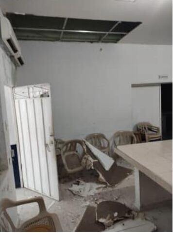 Afectaciones en la aulas de clase.