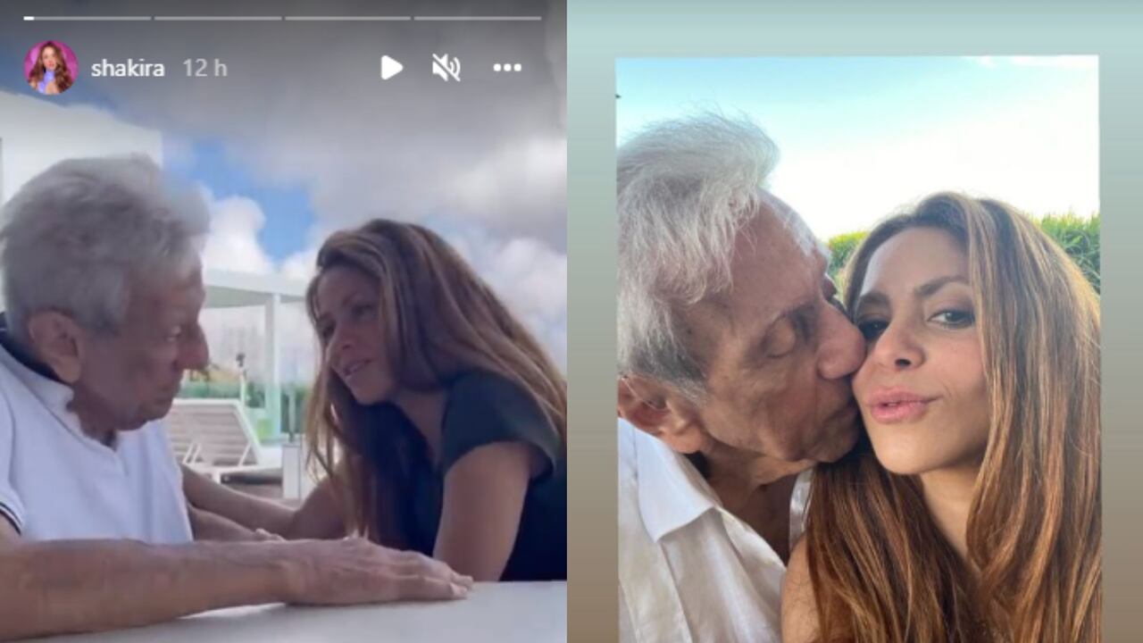 Shakira publicó un conmovedor mensaje para celebrar los 91 años de su padre, William Mebarak.