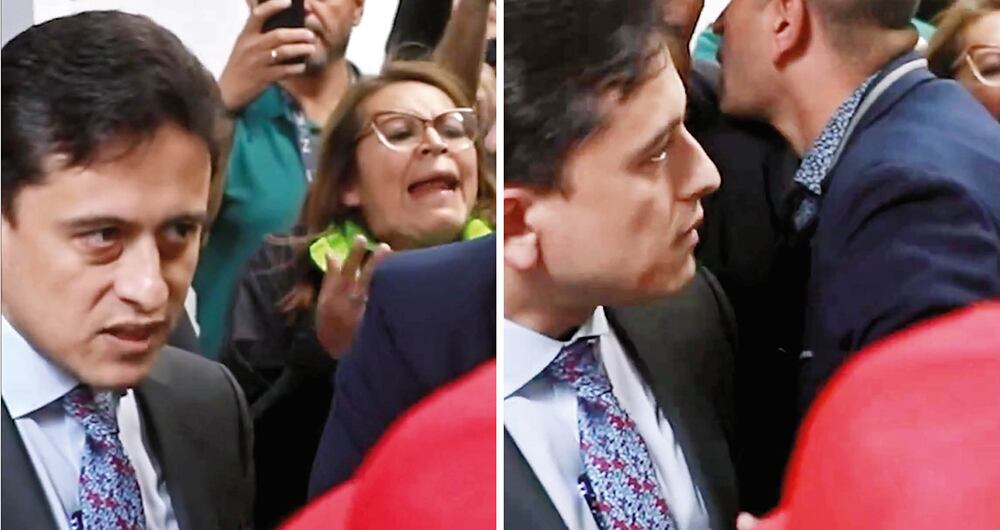 Luis Carlos Reyes fue increpado por los sindicalizados. La Dian niega que él solo quiera reunirse con los sindicalistas jóvenes y afirma que está abierto al diálogo.