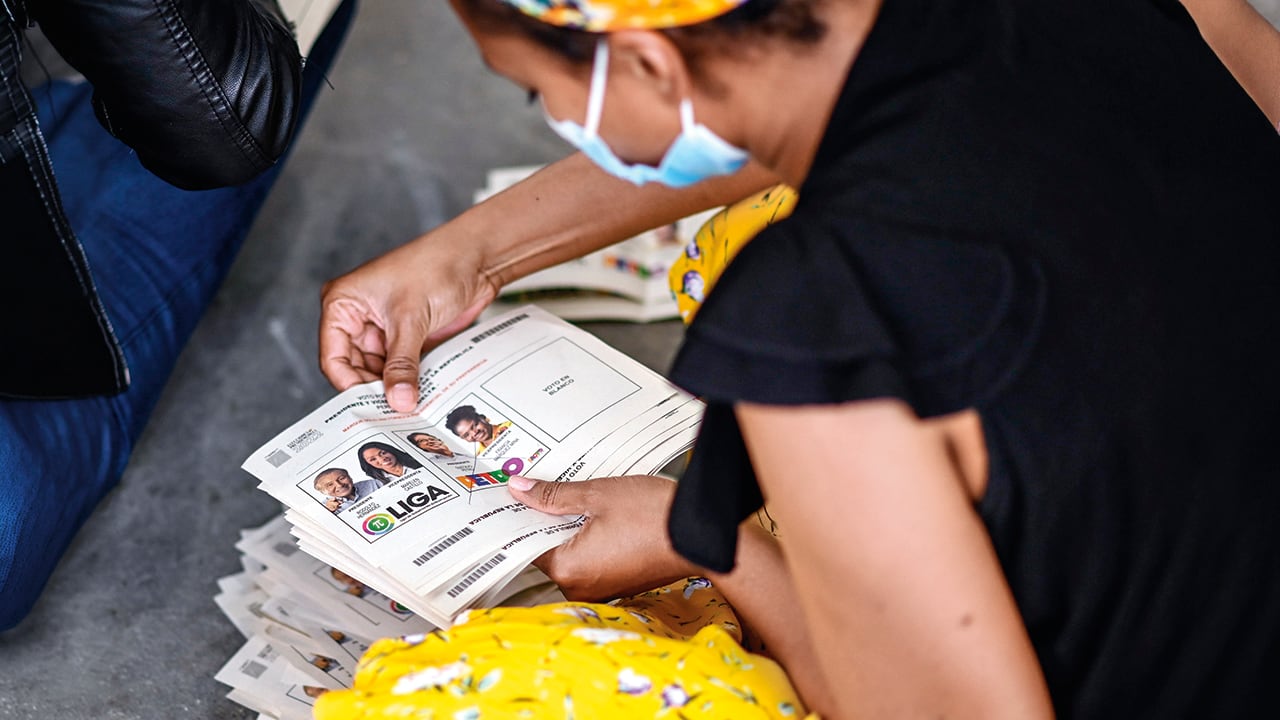 Votación conteo de votos.