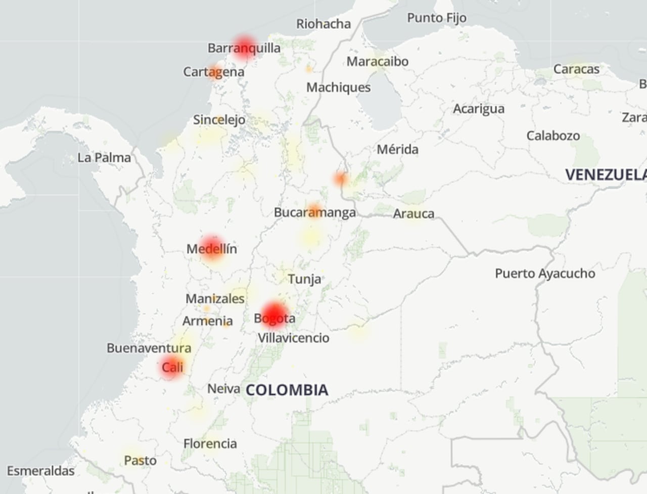 Reporte de downdetector.com