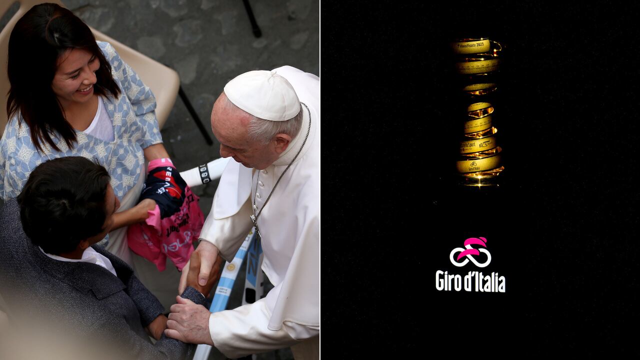 Egan Bernal compartió en vida del Papa Francisco tras su logro en el Giro de Italia