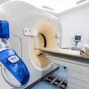Atmospheric Photo Of Modern MRI scanning Room In Hospital