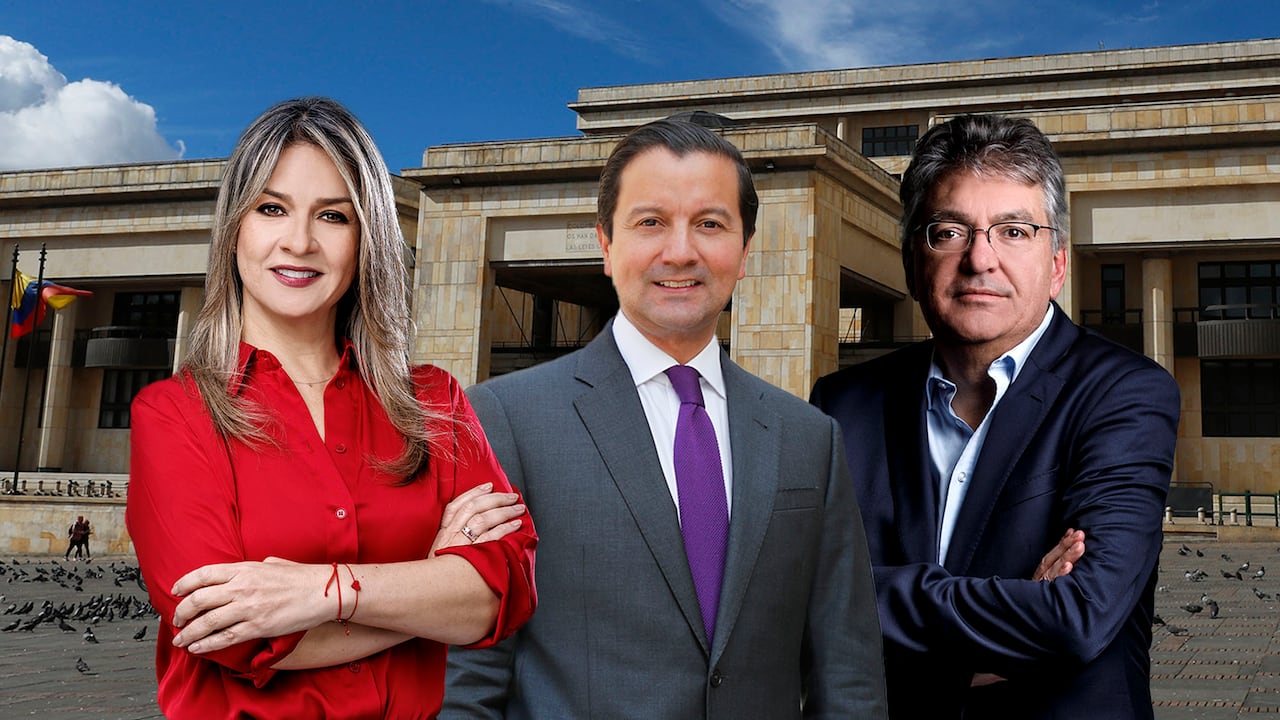 Vicky Davila, David Luna y Mauricio Cárdenas