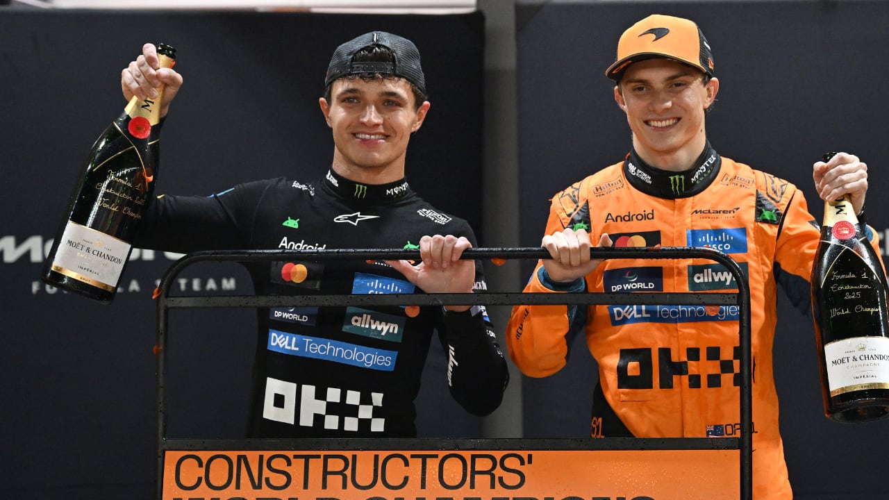 Norris y Piastri pusieron en lo más alto a McLaren en la temporada 2025 de la F1.