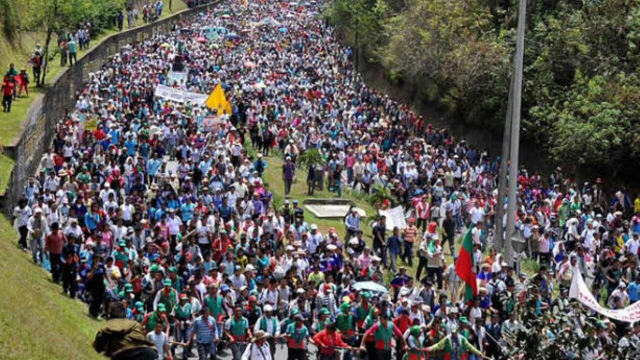 Así fue la marcha indígena del pasado 3 de septiembre en Cauca.