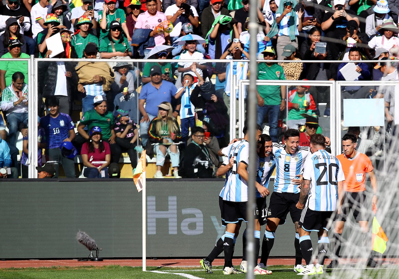 Imágenes del partido entre Bolivia y Argentina por la segunda jornada de las eliminatorias sudamericanas al Mundial del 2026