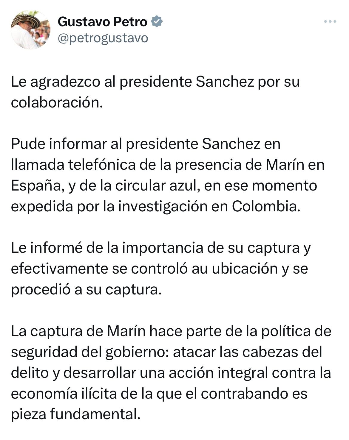 Mensaje presidente Gustavo Petro