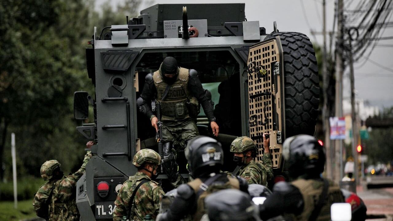 Paro nacional Militares en Bogotá