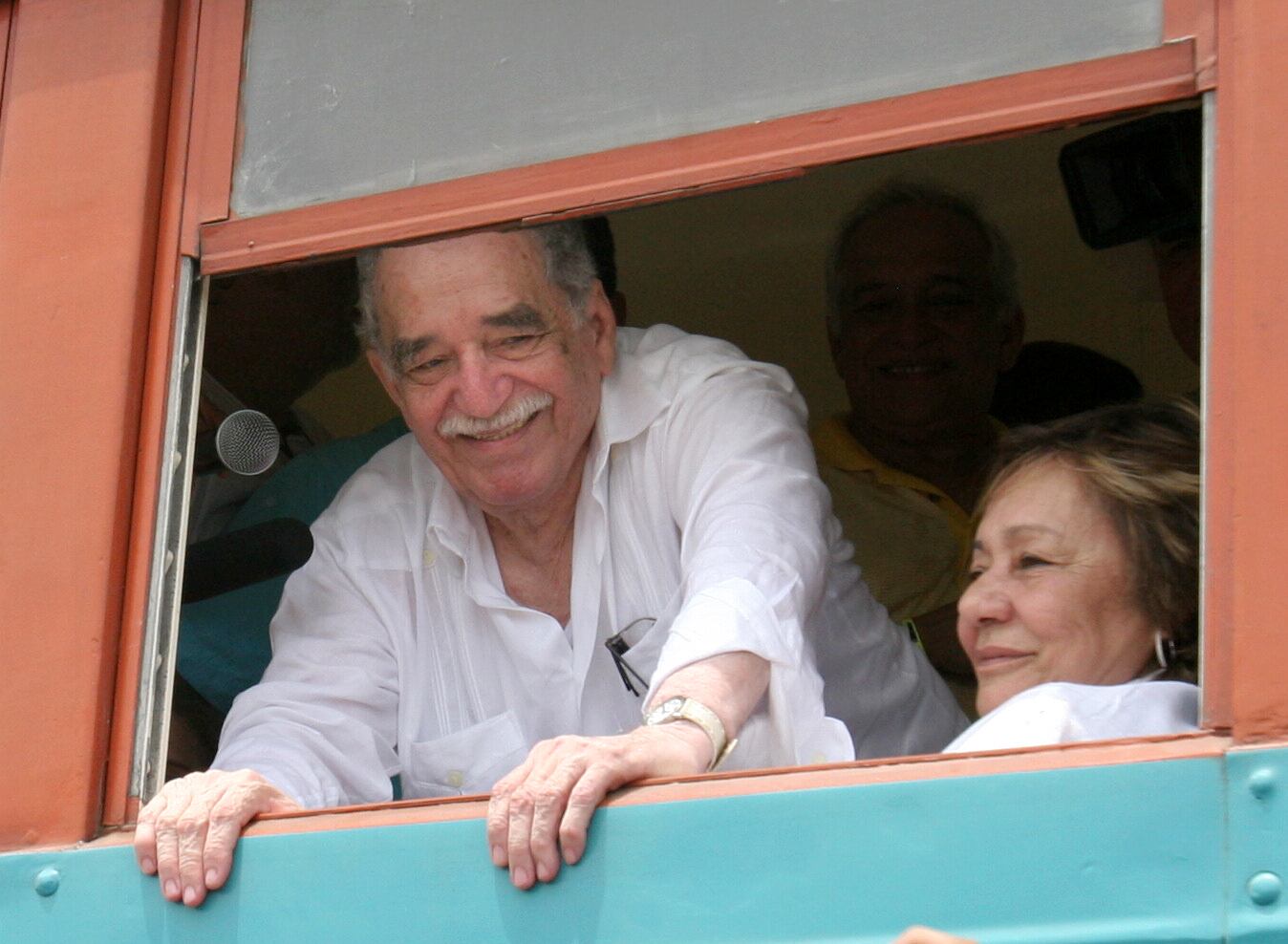 Visita de Gabriel García Márquez a Aracataca en 2007.