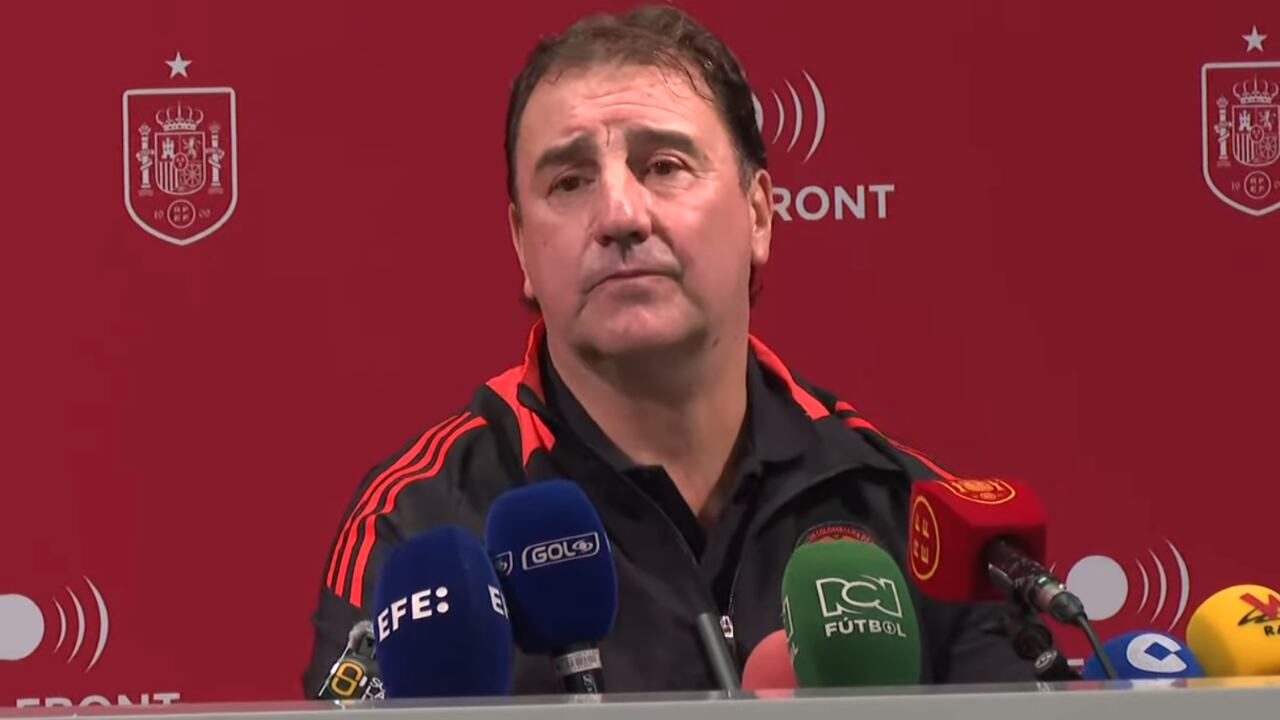 Néstor Lorenzo previo al juego amistoso con España.