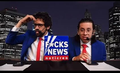 Presentadores del noticiero Fuck News.