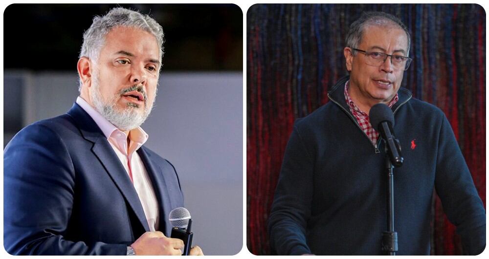 Iván Duque y Gustavo Petro.