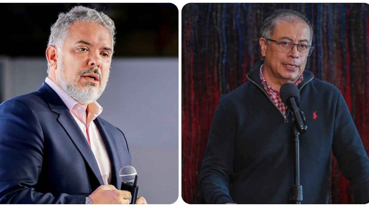 Iván Duque y Gustavo Petro.