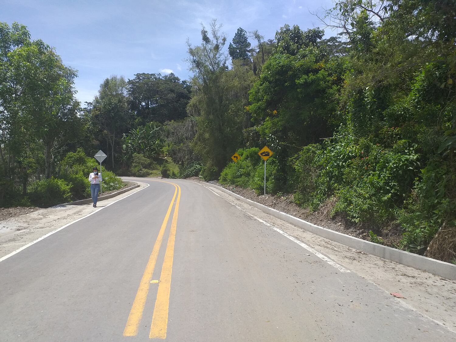 Obras en la vía de Santander