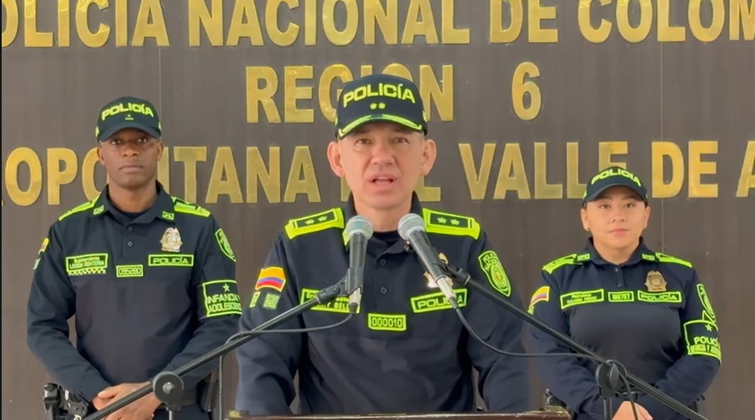 Comandante de la Policía Metropolitana del Valle de Aburrá, brigadier general Henry Yesid Bello Cubides