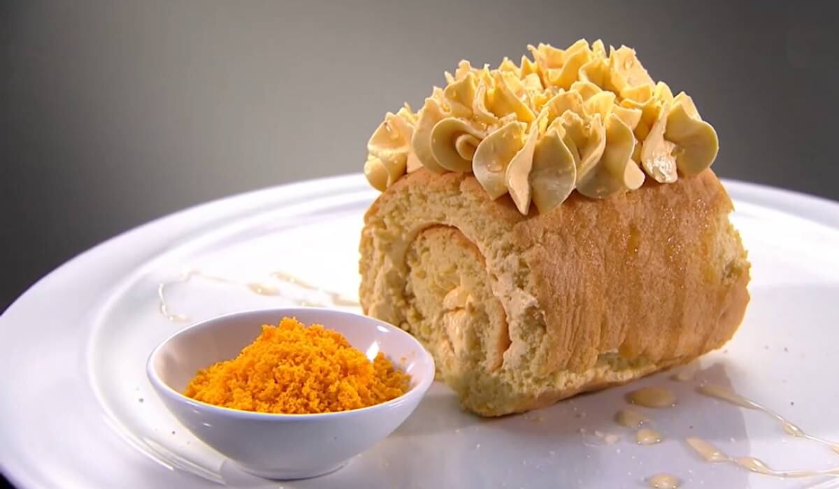 Brazo de reina preparado por Paola Rey en MasterChef Celebrity.