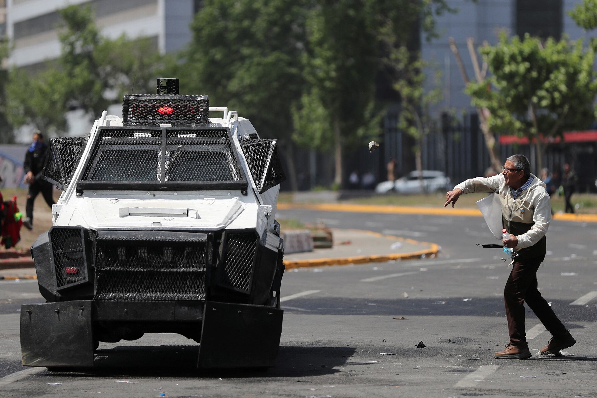 En imágenes : Enfrentamientos en Chile.