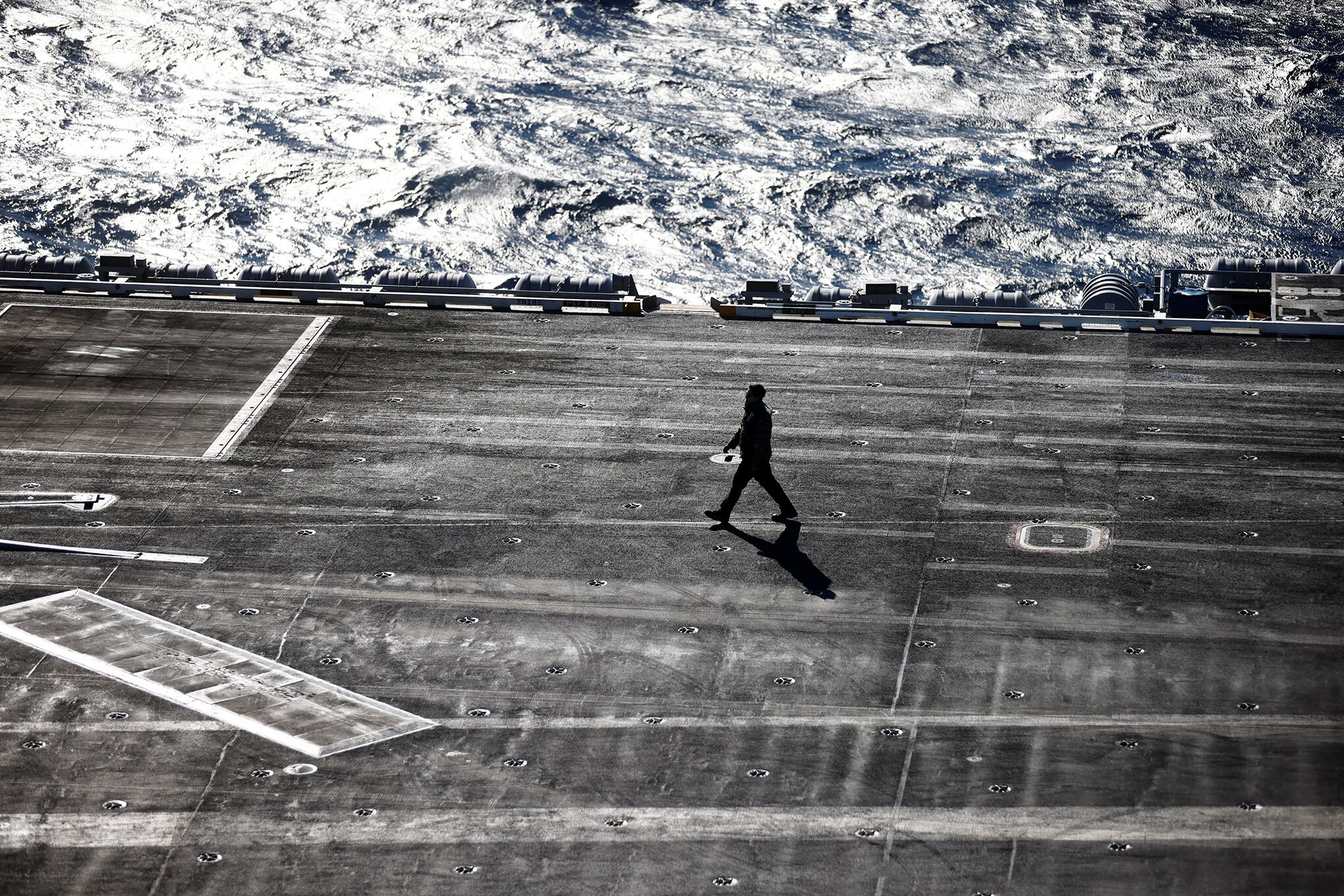A bordo portaaviones USS Harry Truman