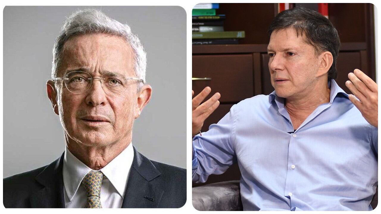 Álvaro Uribe y Wilson Ruiz