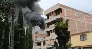 Avioneta se estrella en Medellín.