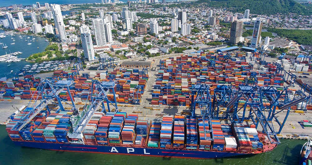 Puerto de Cartagena, Colombia.
