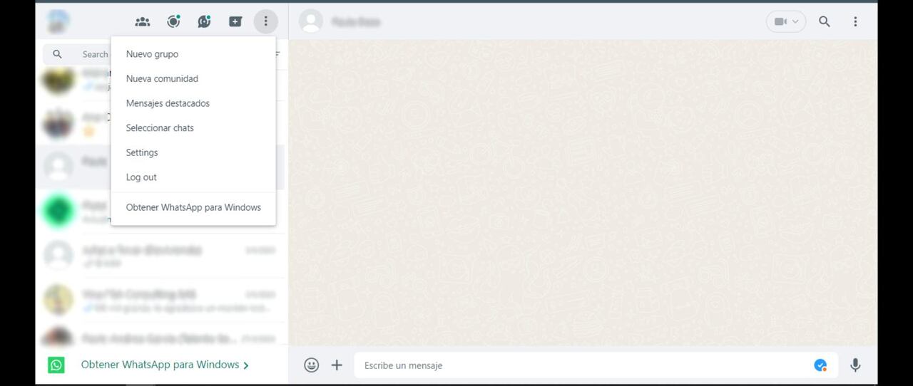 Usuarios reportan que WhatsApp Web aparece con palabras en inglés y español.