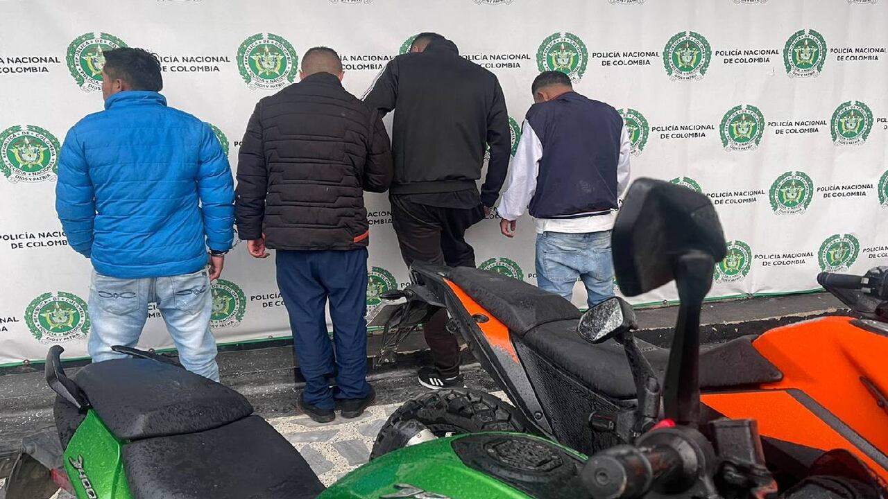 Autoridades de Bogotá informaron los golpes que le dieron a bandas criminales que operan en la ciudad. Foto: cortesía Policía Metropolitana de Bogotá.
