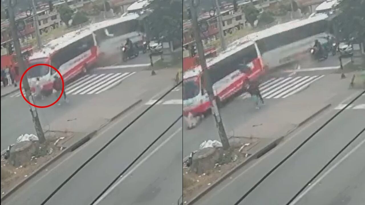 Todo quedó registrado en una cámara del sector.